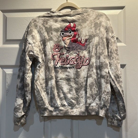 Disney Parks Frozen 2 Brunie Sweet and Feisty Tie Dye Sweatshirt L Lizard - Picture 6 of 7